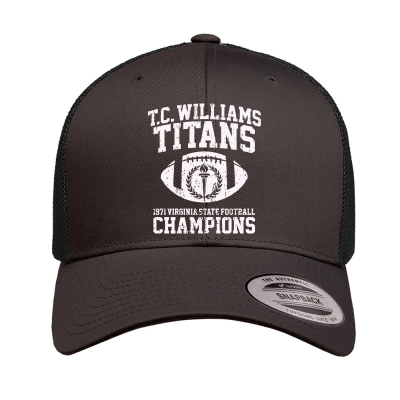 T.c. Williams Titans 1971 Football Champions Remember The Titans Retro Trucker Cap | Artistshot