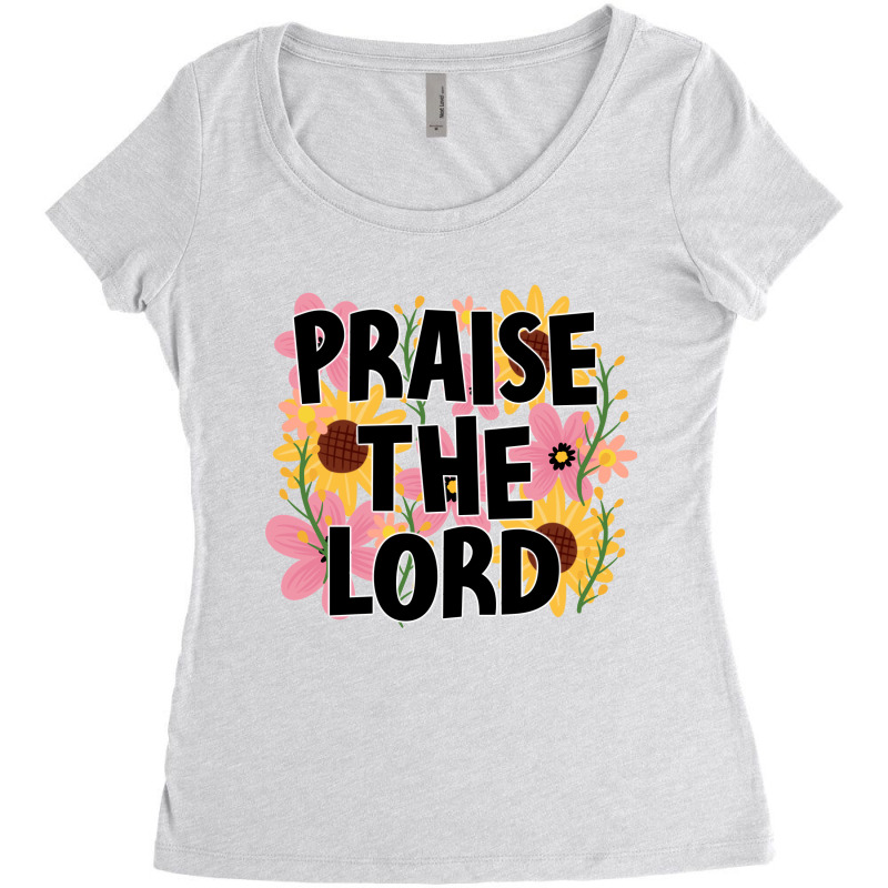 Praise The Lord Women's Triblend Scoop T-shirt by Oma's Magic World | Artistshot