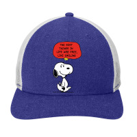 Peanuts Best Things In Life Are Free Snapback Trucker Cap | Artistshot