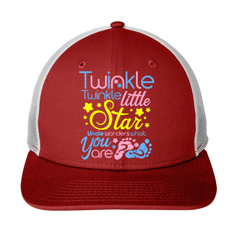 Twinkle.little.star Uncle Wonders What You Are Gender Reveal T Shirt Snapback Trucker Cap | Artistshot