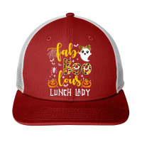 Leopard Fab Boo Lous Lunch Lady Team Teacher Spooky Season Snapback Trucker Cap | Artistshot