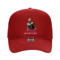 Injustice 2   Supergirl Supergirl Foam Trucker Hat | Artistshot