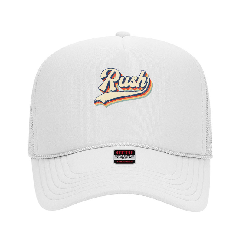 Rush Surname Vintage Retro Gift Men Women Boy Girl Foam Trucker Hat by trokeryth | Artistshot