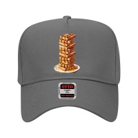 Tall Stack Of Waffles And Syrup Adjustable Baseball Cap | Artistshot