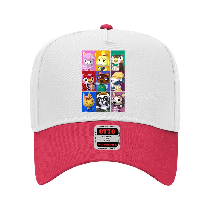 Animal Crossing Towns Folk Yearbook Photo Style Poster Adjustable Baseball Cap by cm-arts | Artistshot