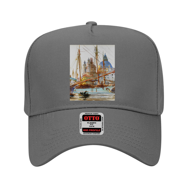 John Singer Sargent The Church Of Santa Maria Della Salute Adjustable Baseball Cap by cm-arts | Artistshot