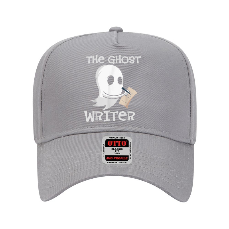 Ghost Writer Ghoul Author Halloween Trick Or Treat Novelist T Shirt Adjustable Baseball Cap by caneypga | Artistshot