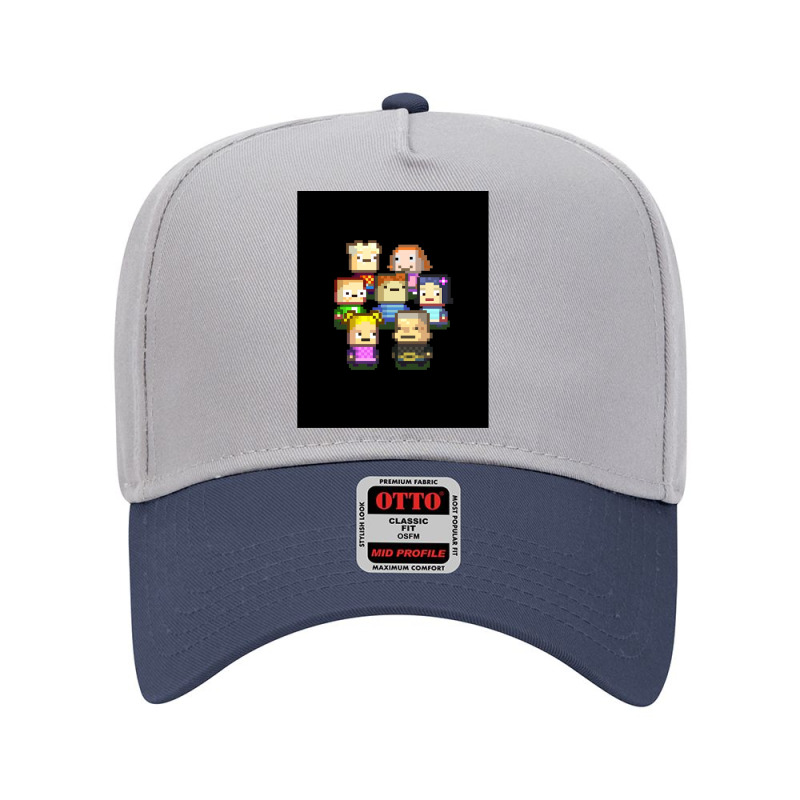 Graphic Kindergarten Game Characters Art Png Adjustable Baseball Cap by cm-arts | Artistshot