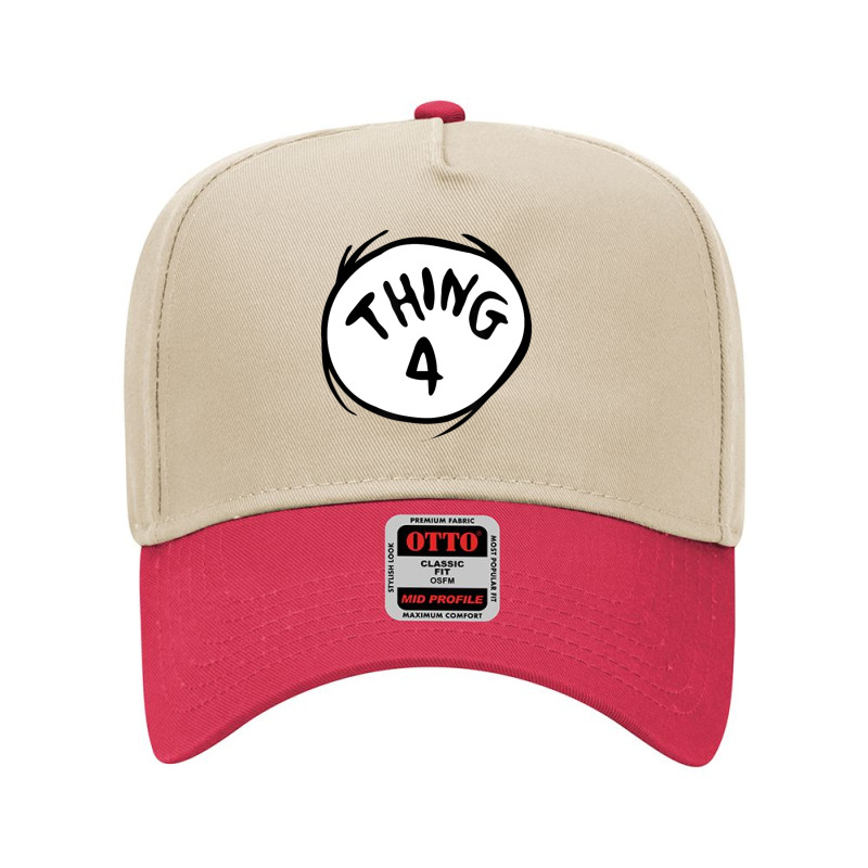 Dr. Seuss Thing 4 Emblem Color Option Adjustable Baseball Cap | Artistshot