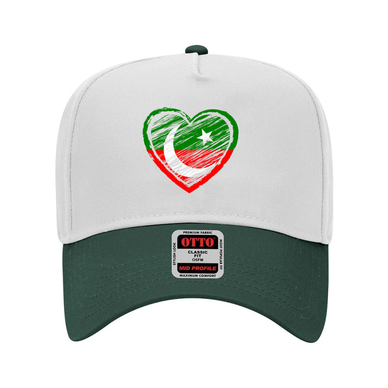 Pakistan Pti Party Flag Adjustable Baseball Cap by cm-arts | Artistshot