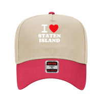 I Love Staten Island Premium T Shirt Adjustable Baseball Cap | Artistshot