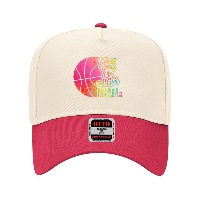 Basketball Women Team Play Like A Girl Basketball Adjustable Baseball Cap | Artistshot