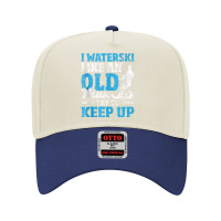 I Waterski Like An Old Man   Grandpa Waterskier Waterskiing Tank Top Adjustable Baseball Cap | Artistshot