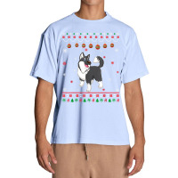 Alaskan Malamute Dog Ugly Design Matching Ugly Christmas T Shirt Urban Heavy T-shirt | Artistshot