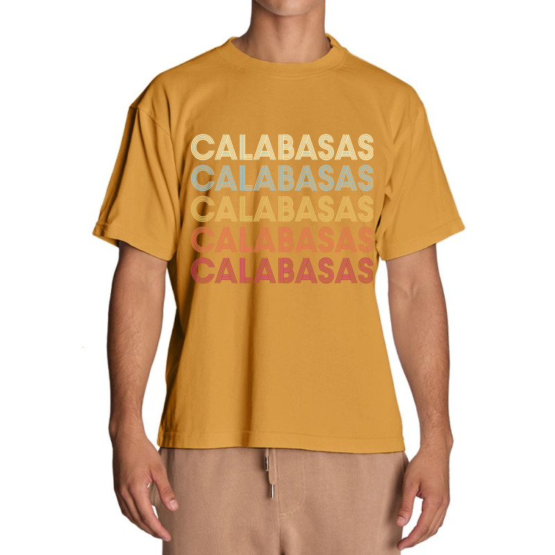 Calabasas California Calabasas Ca Retro Vintage Text Long Sleeve T Shi Urban Heavy T-shirt by cm-arts | Artistshot