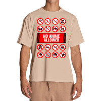 Anime Signs - Not Allowed Urban Heavy T-shirt | Artistshot