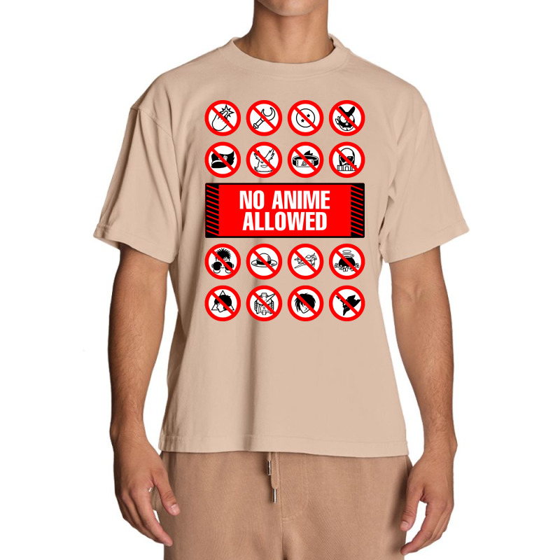 Anime Signs - Not Allowed Urban Heavy T-shirt | Artistshot