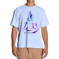 Adiyogi Meditating Galaxy Art Urban Heavy T-shirt | Artistshot