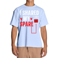 I Shared My Spare Blood Donation Awareness Phlebotomist T Shirt Urban Heavy T-shirt | Artistshot