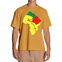 Black History Pan African Flag Colors Resist Fist Urban Heavy T-shirt | Artistshot