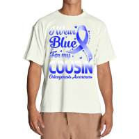 I Wear Blue For My Cousin Osteogenesis Awareness Ribbon T Shirt Urban Heavy T-shirt | Artistshot