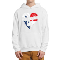 Womens Panama For Girl Panamanian Heart Flag For Women Panameña V Nec Urban Pullover Hoodie | Artistshot