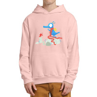 Dragon & Bird - Learn To Fly. Green Urban Pullover Hoodie | Artistshot