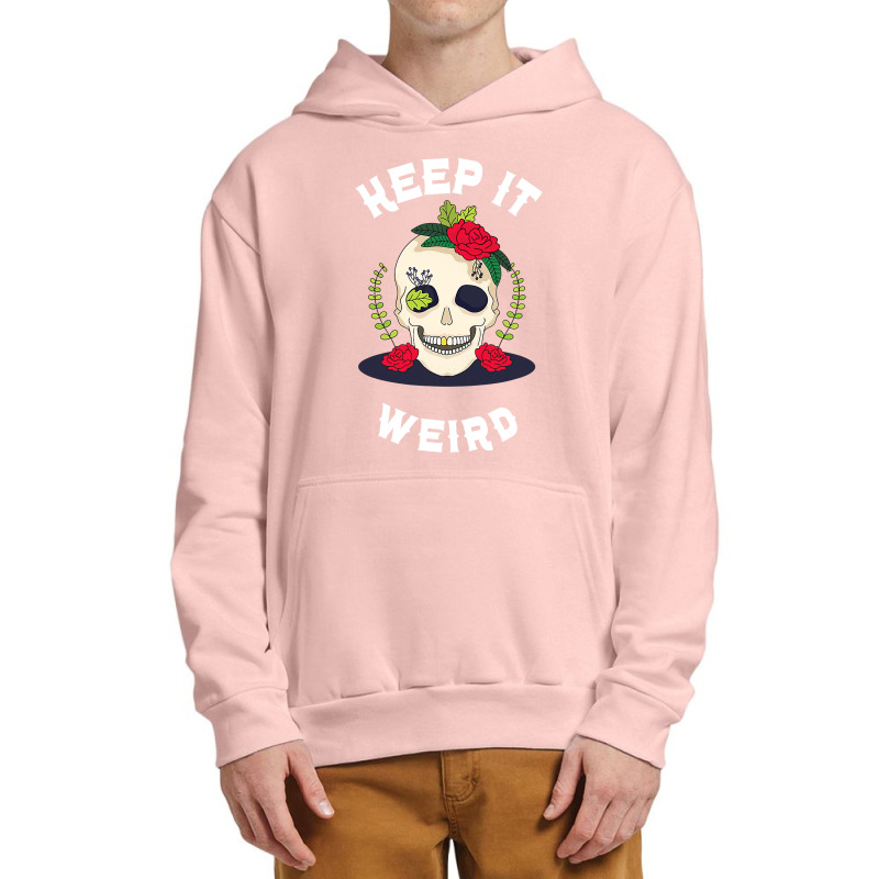 Keep It Weird – Halloween Creepy Skull Spooky Calavera Urban Pullover Hoodie by thutrinh | Artistshot