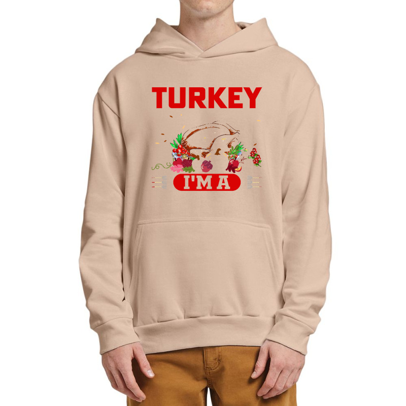 Thanksgiving Turkey I Don't See Any Turkey I'm A Flamingo Urban Pullover Hoodie | Artistshot