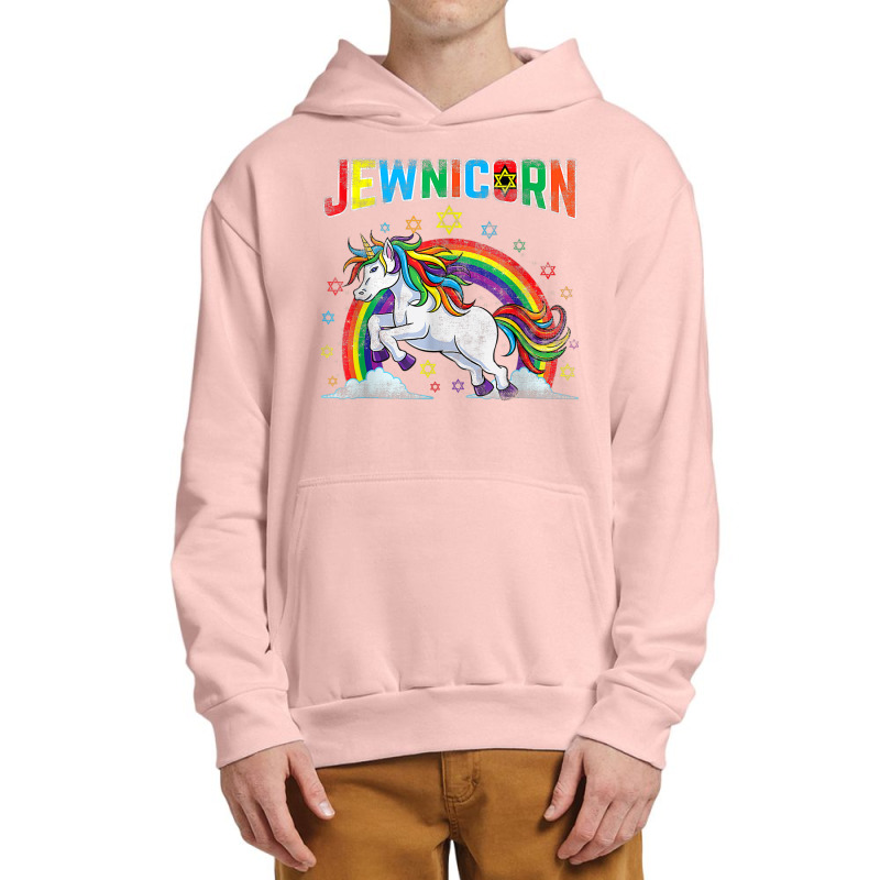 Jewnicorn Jewish Unicorn Hanukkah Chanukah Urban Pullover Hoodie | Artistshot