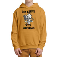 I Can Be Trusted With Sharp Objects Active Urban Pullover Hoodie | Artistshot