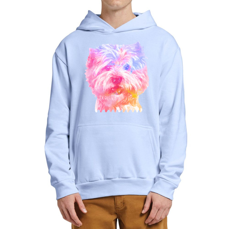 West Highland Terrier Cute West Highland Terrier Dog Lover Portrait Wa Urban Pullover Hoodie | Artistshot