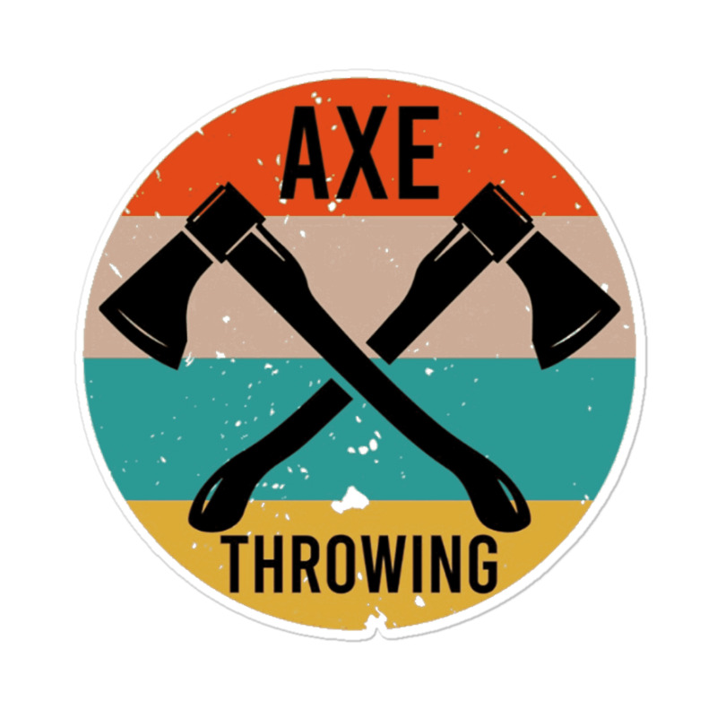 Custom Axe Throwing Vintage Axe Throwing Gif Axe Throwing. Sticker By ...