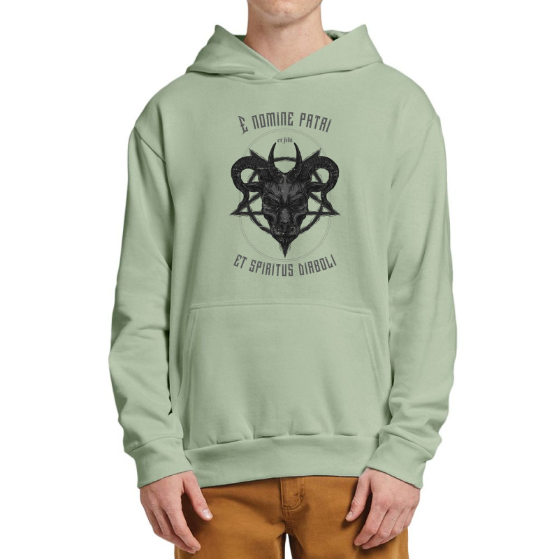 E Nomine Patri Et Filii Et Spiritus Diaboli   Demonic Metal Design Urban Pullover Hoodie by cm-arts | Artistshot