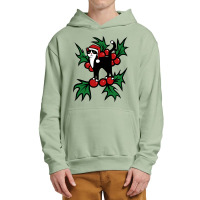 Tuxedo Cat Christmas Tuxedo Cat Christmas Urban Pullover Hoodie | Artistshot