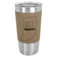 317 Area Code Of Indianapolis Or Indiana Zip List Leatherette Tumbler | Artistshot