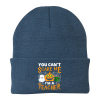 Halloween 2022 You Cant Scare Me Im A Teacher Scary Ghost Beanie | Artistshot