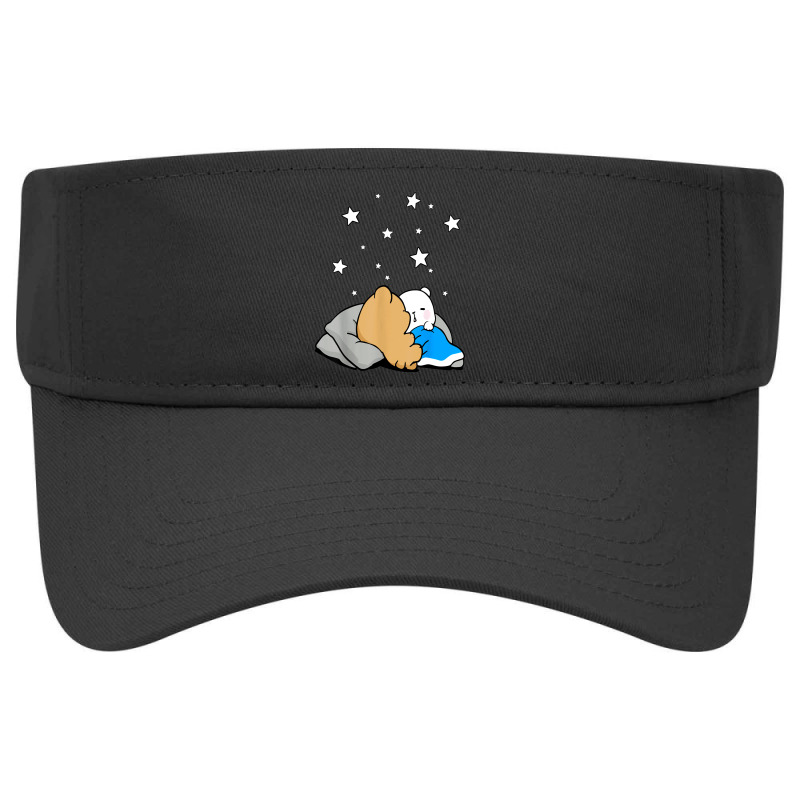 Milk Mocha Bear Sleeping Under The Stars Love Kiss Valentine Visor hat by Newest | Artistshot