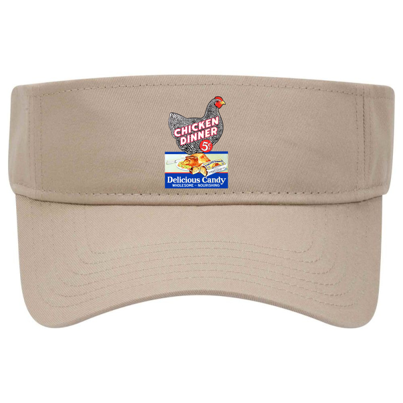 1923 Chicken Dinner Candy Bar Pop Cardboard Stand-up Advertisement Wit Visor Hat | Artistshot