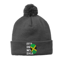 It's In My Dna Jamaica Genetic Jamaican Roots Jamaican Pride T Shirt Pom Pom Beanie | Artistshot