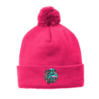 The Thunder Rolls And The Lightnin' Strikes Leopard T Shirt Pom Pom Beanie | Artistshot