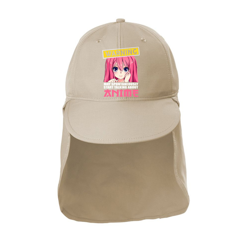 Warning May Spontaneously Start Talking About Anime Girls , Best Gift, Sun Shade Cap | Artistshot