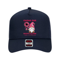 Gnome One Fight Alone Burgundy Ribbon Sickle Cell Awareness Mesh Back Trucker Hat | Artistshot