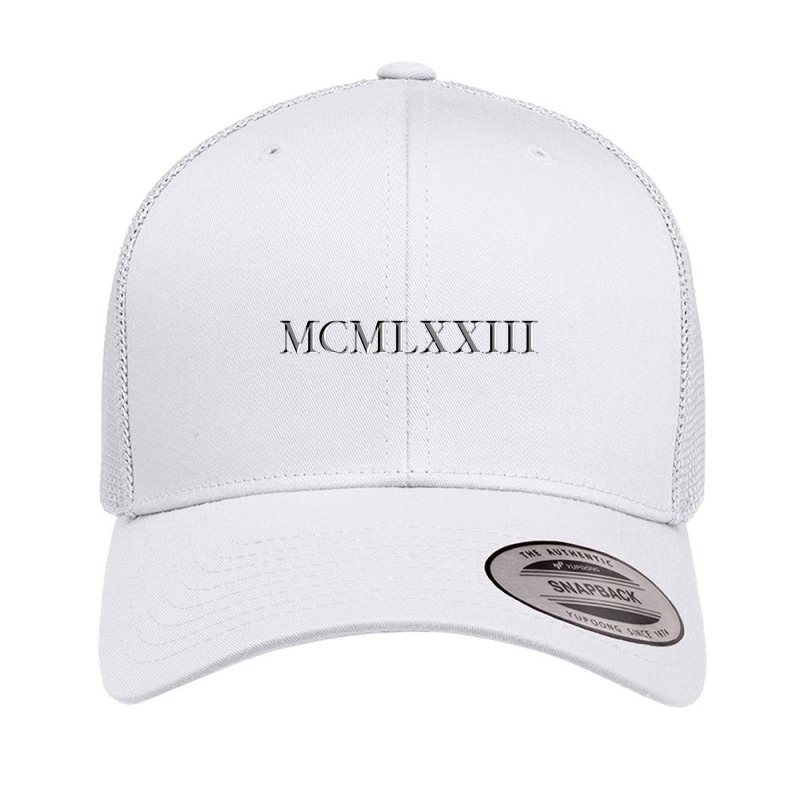 Roman Numeral 1973 Retro Trucker Cap by waktudzuhur | Artistshot