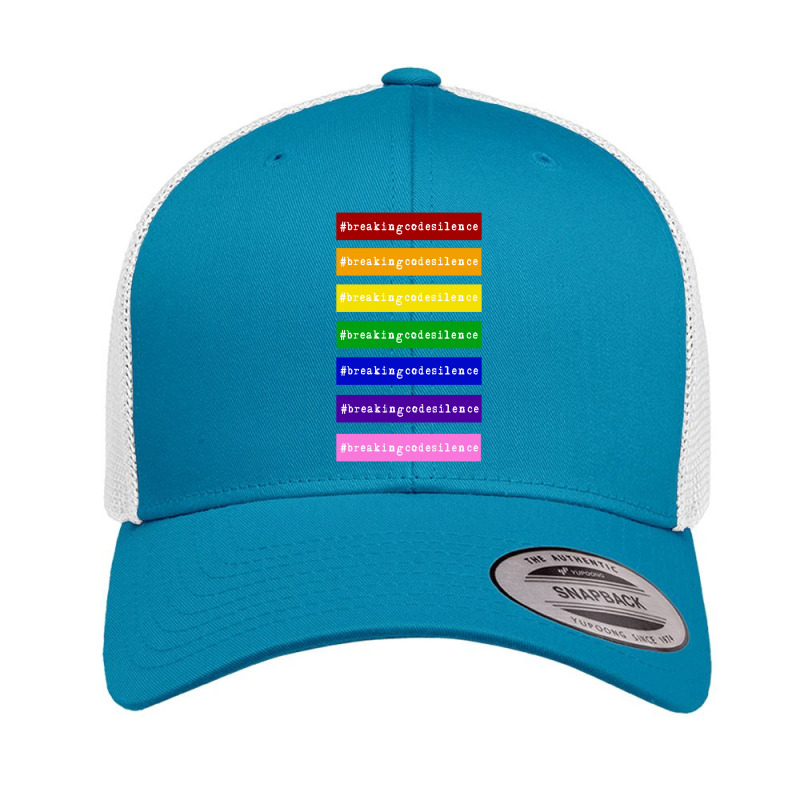 #breakingcodesilence,rainbow ,alliance ,breaking Code Silence Retro Trucker Cap | Artistshot