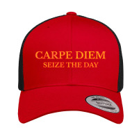 Carpe Diem Retro Trucker Cap | Artistshot