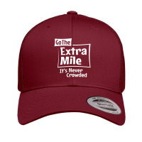 Go The Extra Mile Inspirational Motivational Retro Trucker Cap | Artistshot