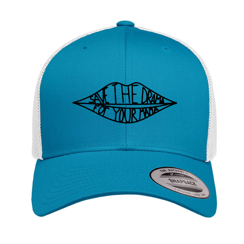 Save The Drama Retro Trucker Cap by Donkey Apparel | Artistshot