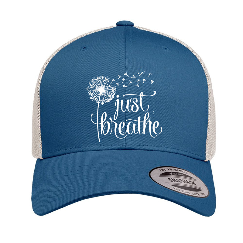 Just Breathe Retro Trucker Cap by Bull Tees | Artistshot