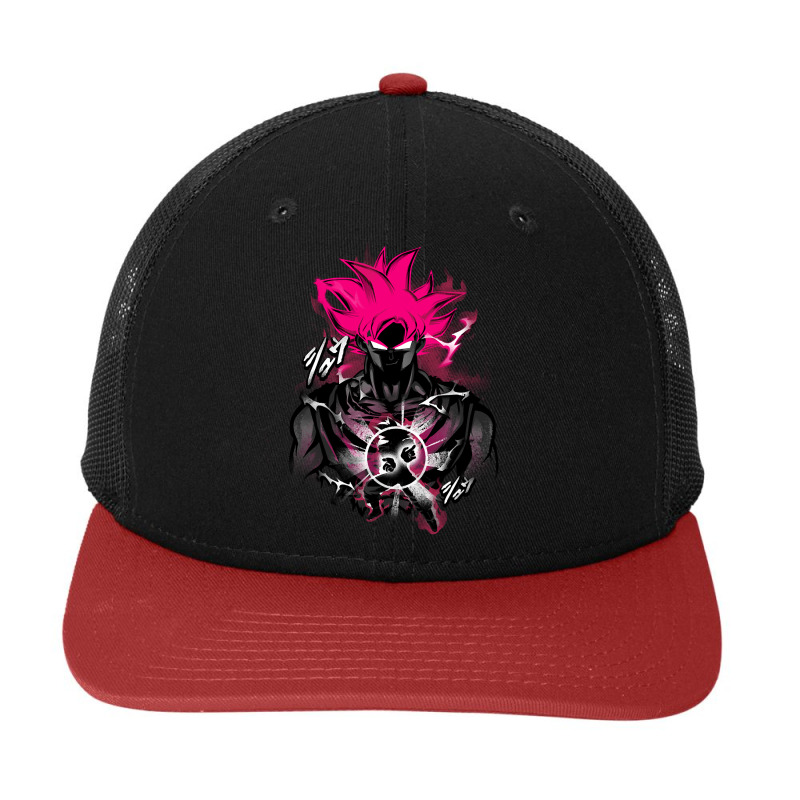 Attack Of Saiyan Red Snapback Trucker Cap by greggjvandervor | Artistshot